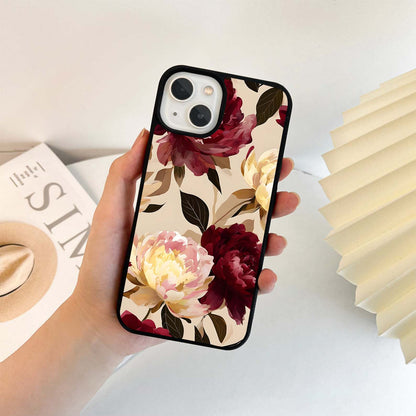 Wine Rose Vintage Glass Case