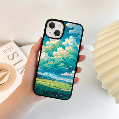 Cotton Field Skies Glass Glass Case