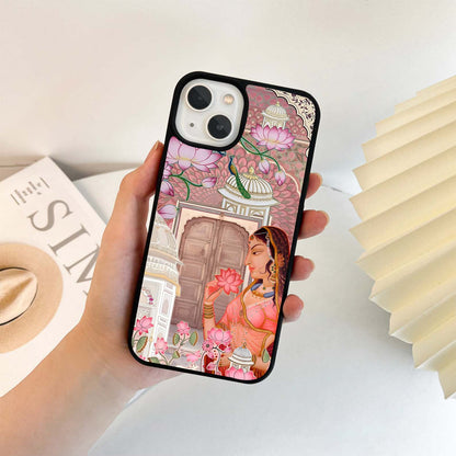 Royal Rajasthani Princess Glass Case