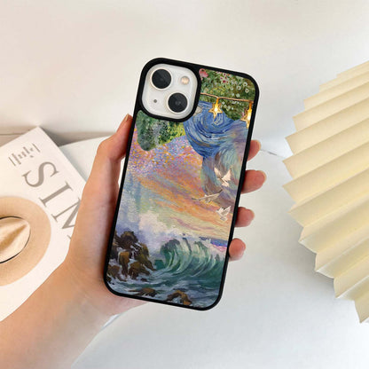 Celestial Doves Stars Glass Case