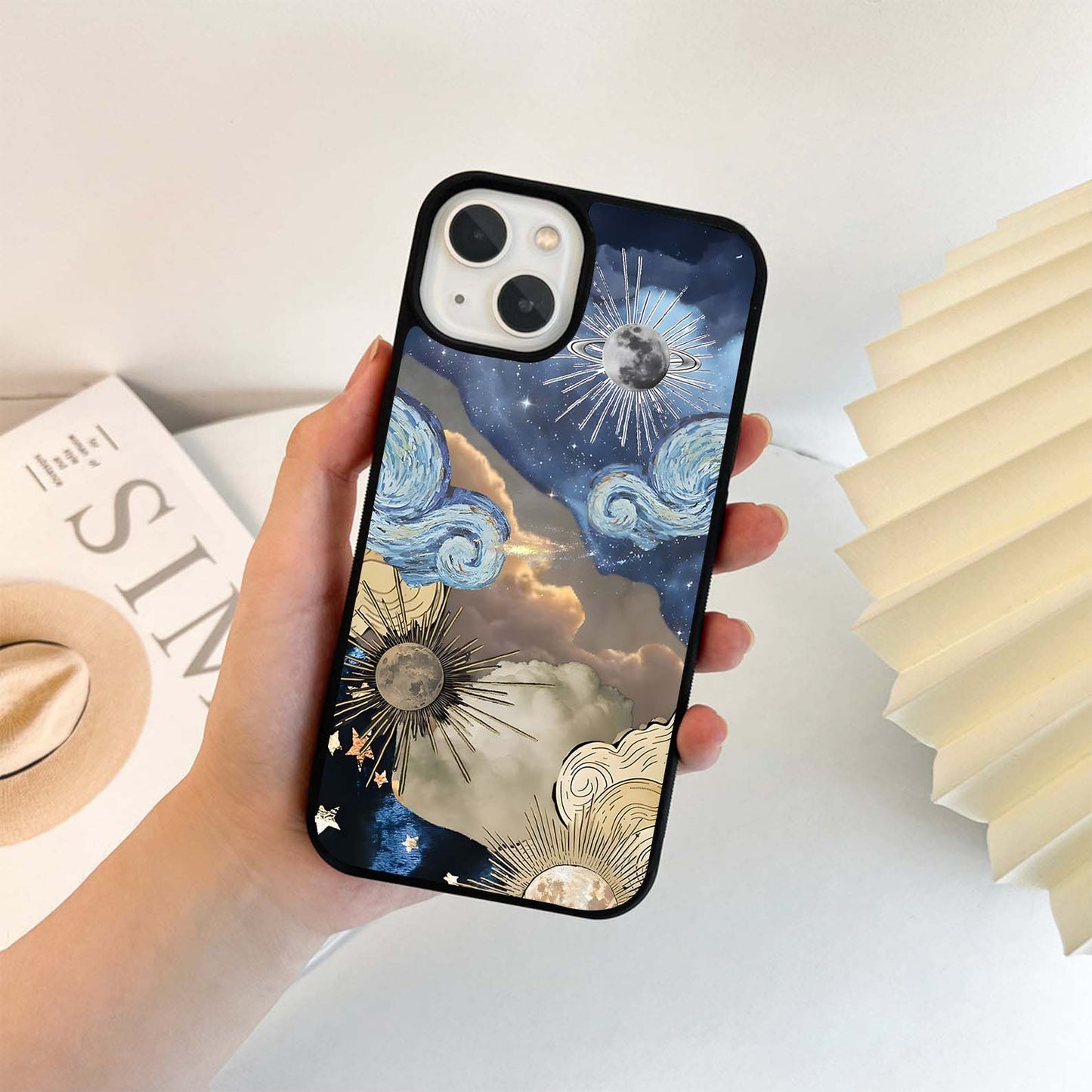 Galactic Sky Swirl Glass Case