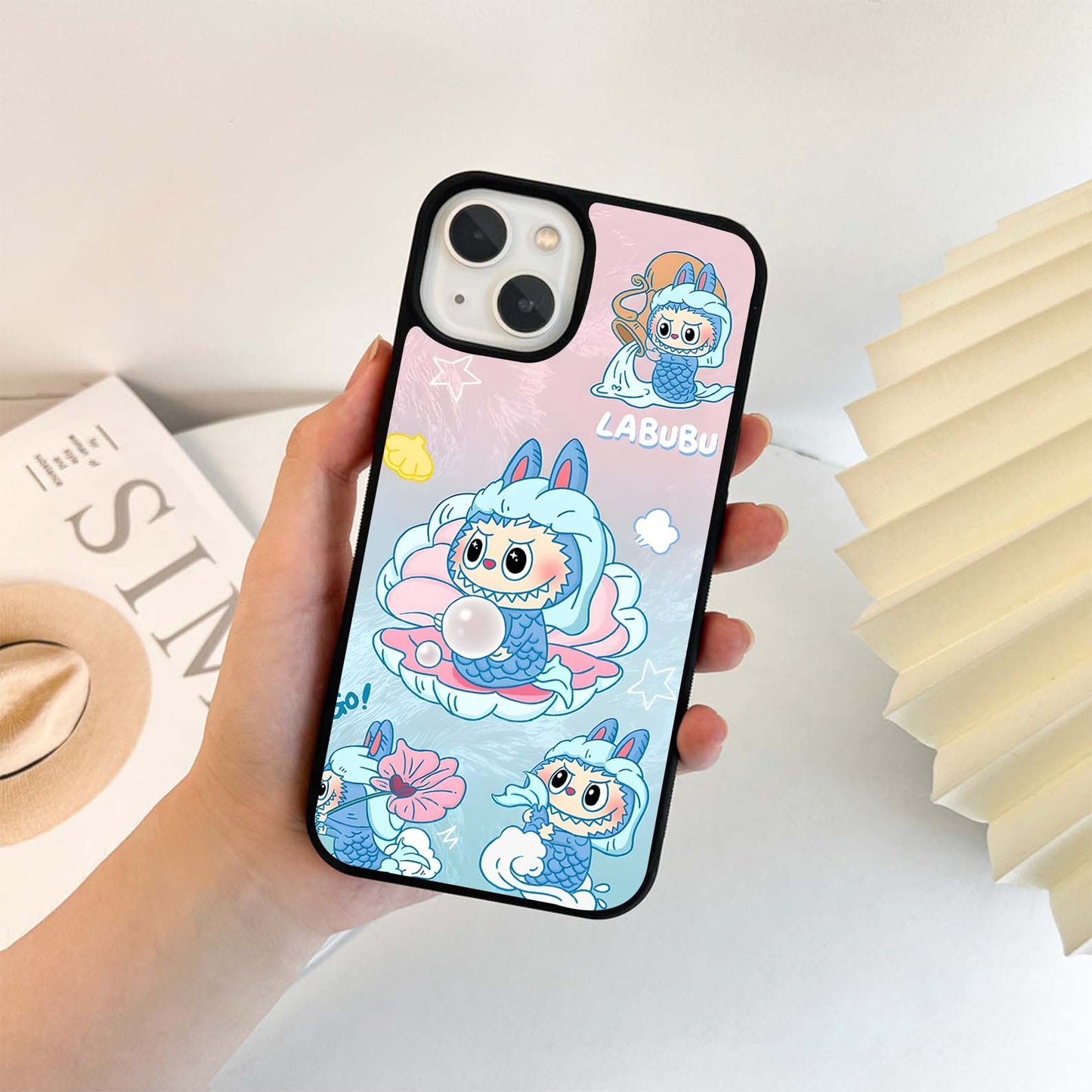 Bounce Vibe Labubu Glass Case