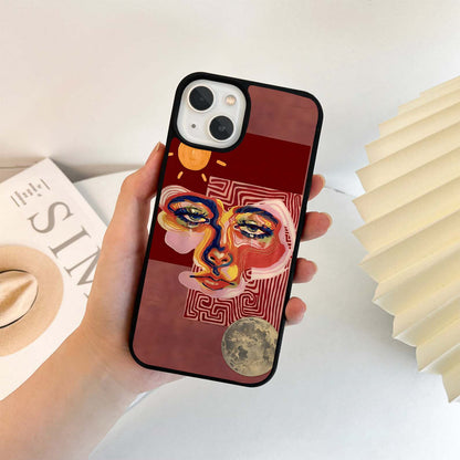 Aesthetic Illusion Half Face Glass Case