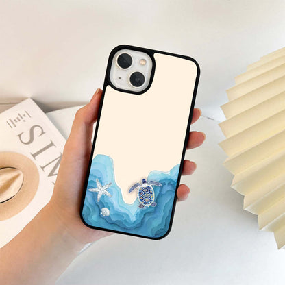 Ocean Drift Turtle Glass Case