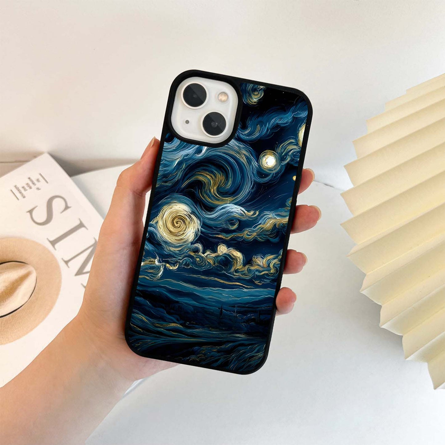 Starry Swirl Skies Glass Case