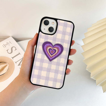 Purple Heart Layers Glass Case