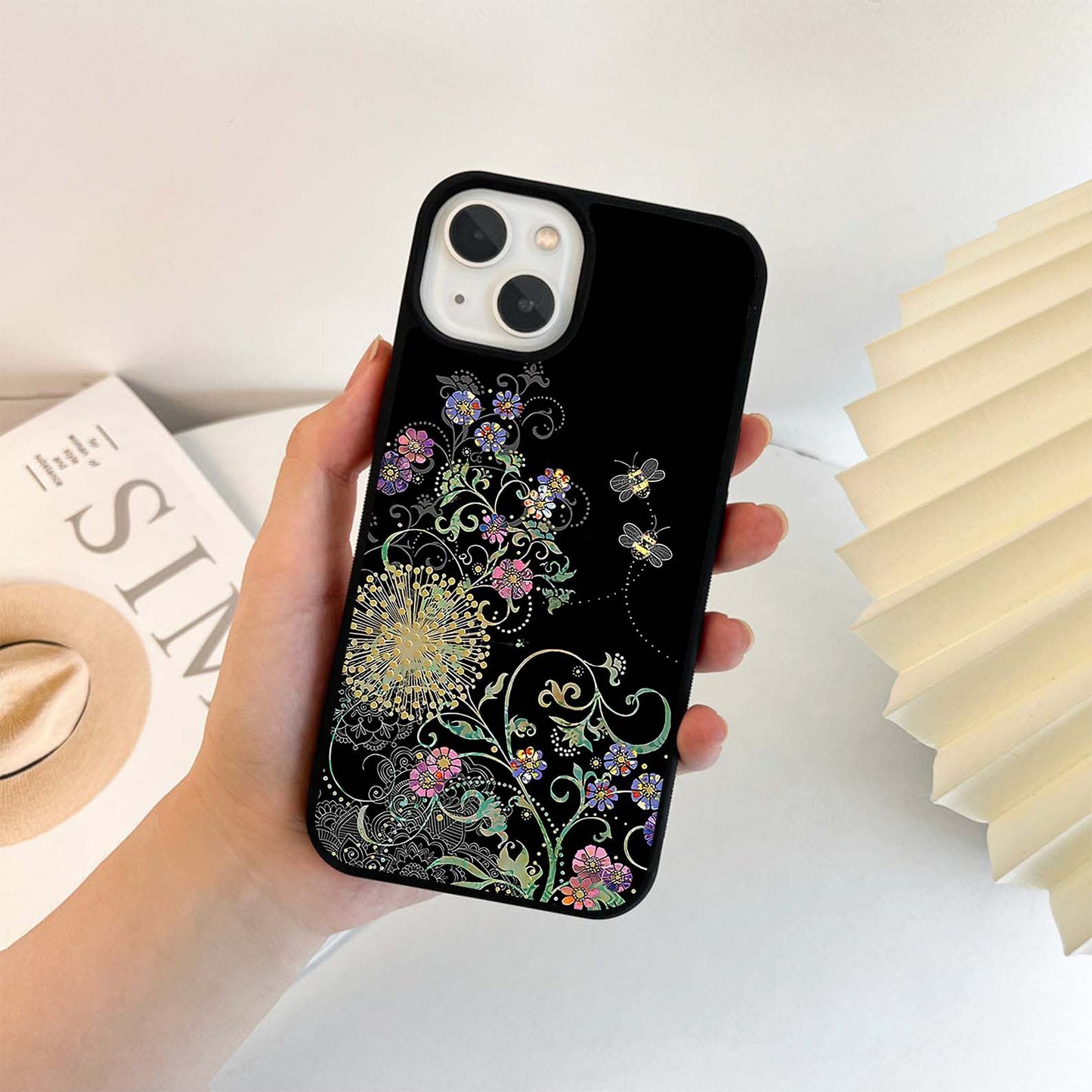 Golden Garden Glow Glass Case