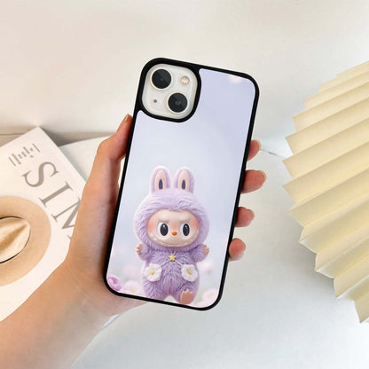 Floral Labubu Glass Case