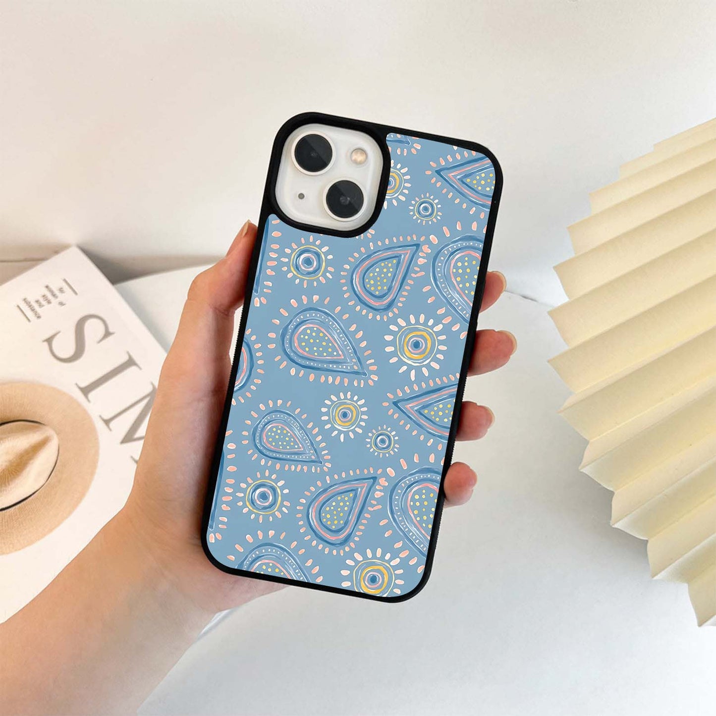 Paisley Sky Delight Pattern Glass Case