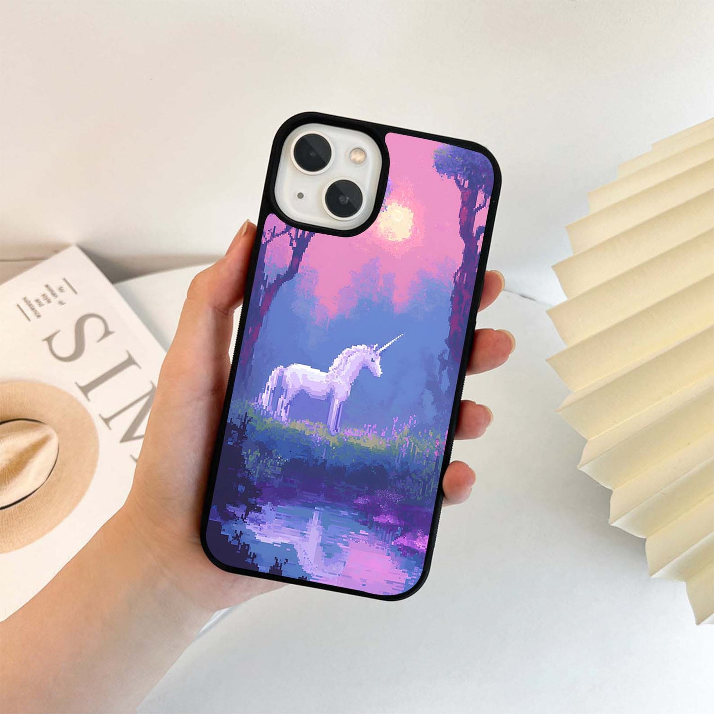 Mystic Unicorn Sunset Glass Case