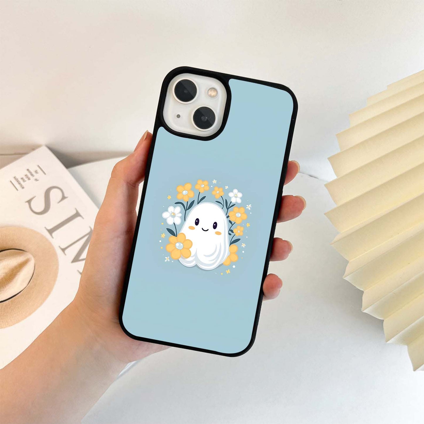 Floral Ghost Glass Case