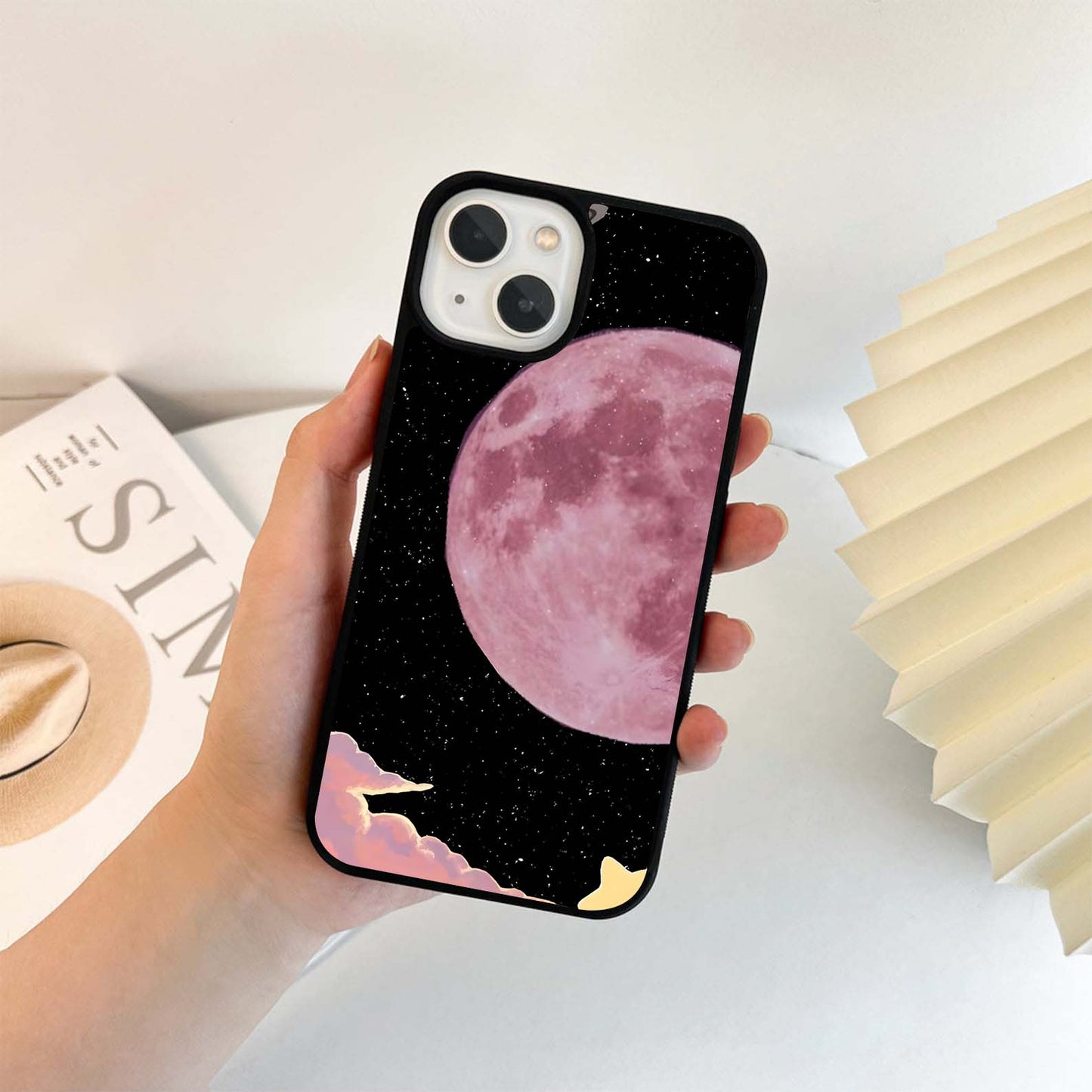 Pink Moon Orbit Glass Case