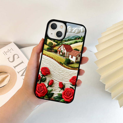 Rustic Rose Haven Glass Case