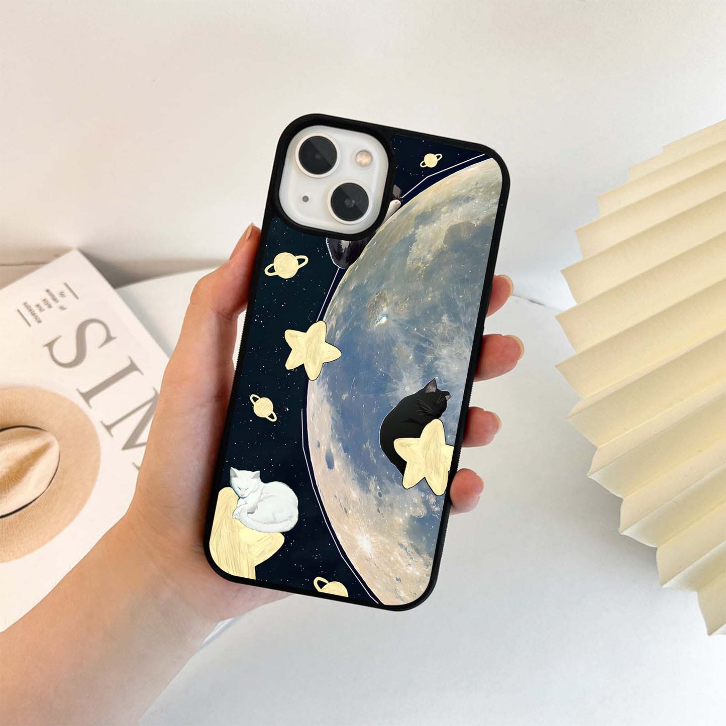 Cats sleeping on stars Glass Case