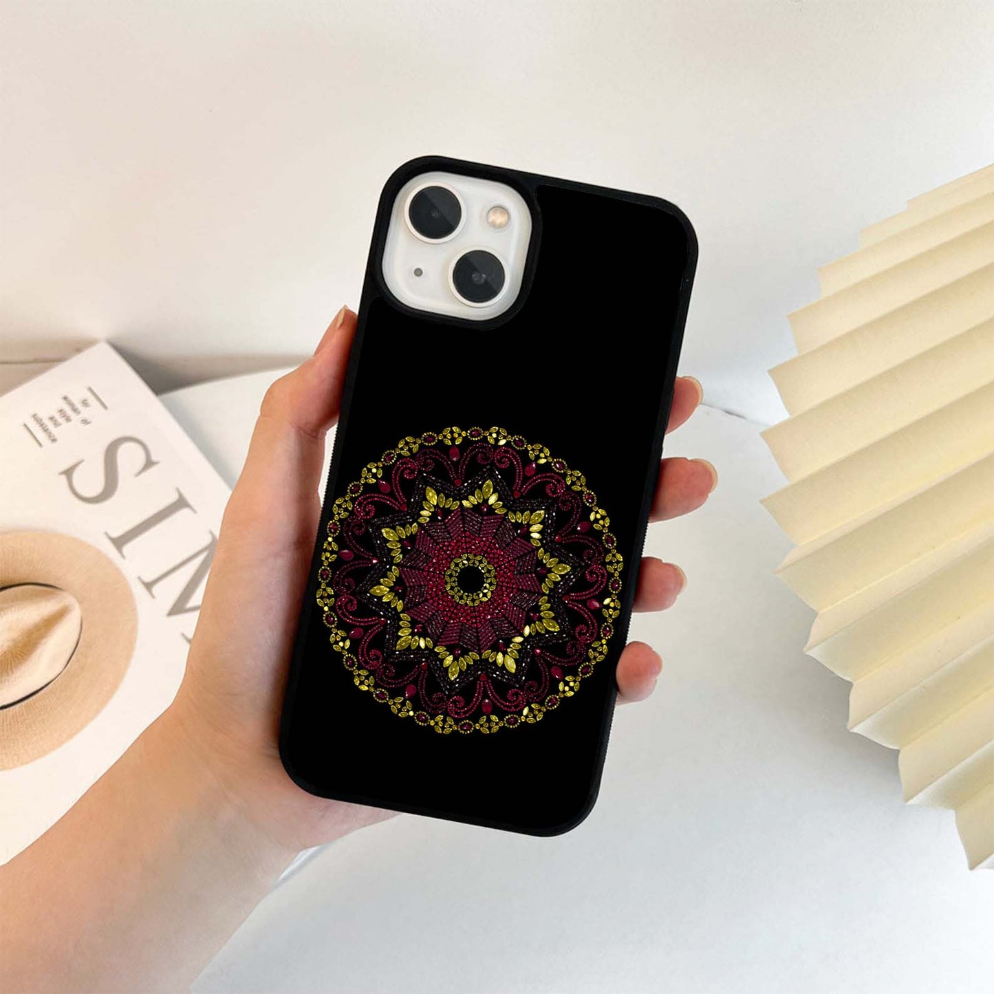 Bejeweled Mandala Glass Case