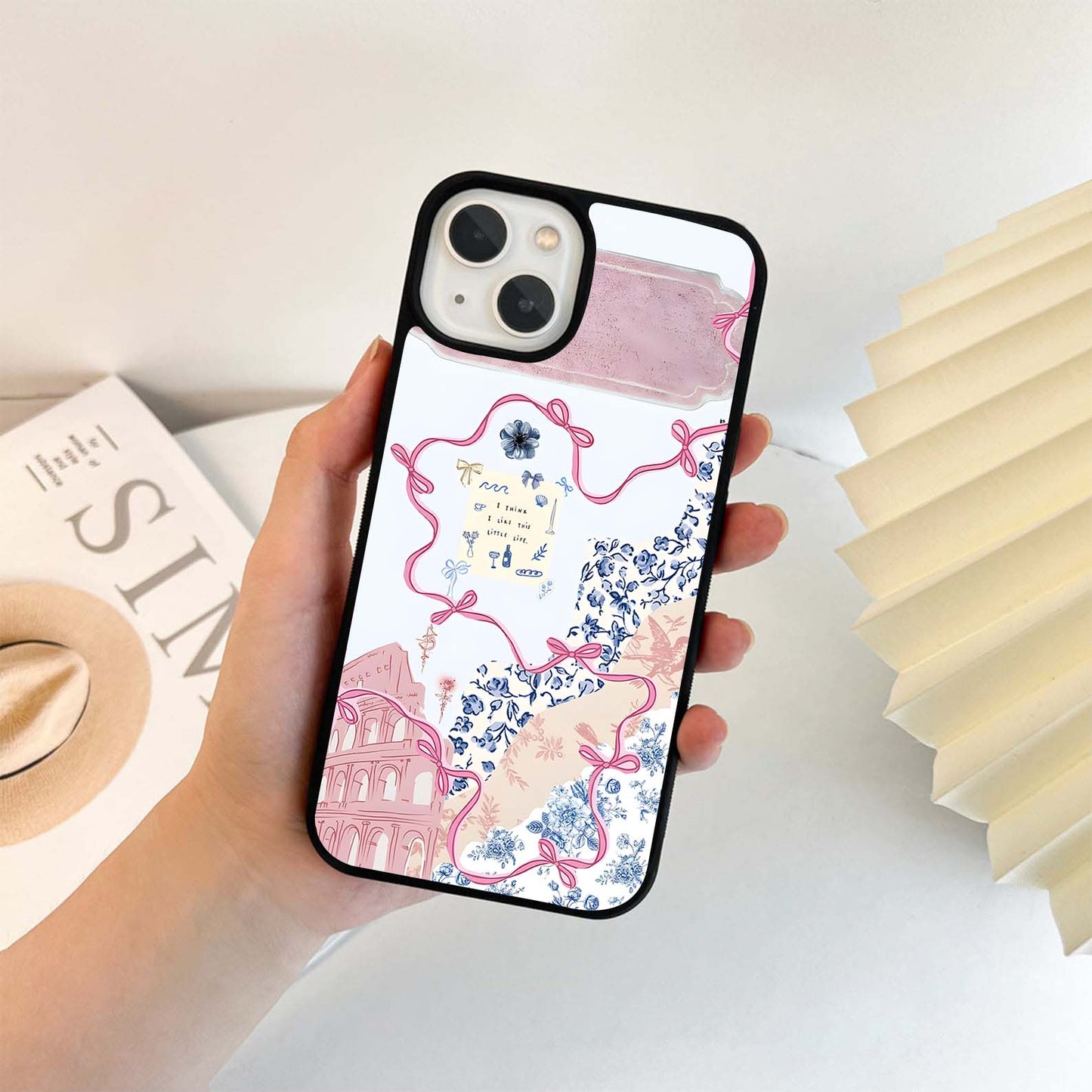 Aesthetic Sprout Bow Glass Case