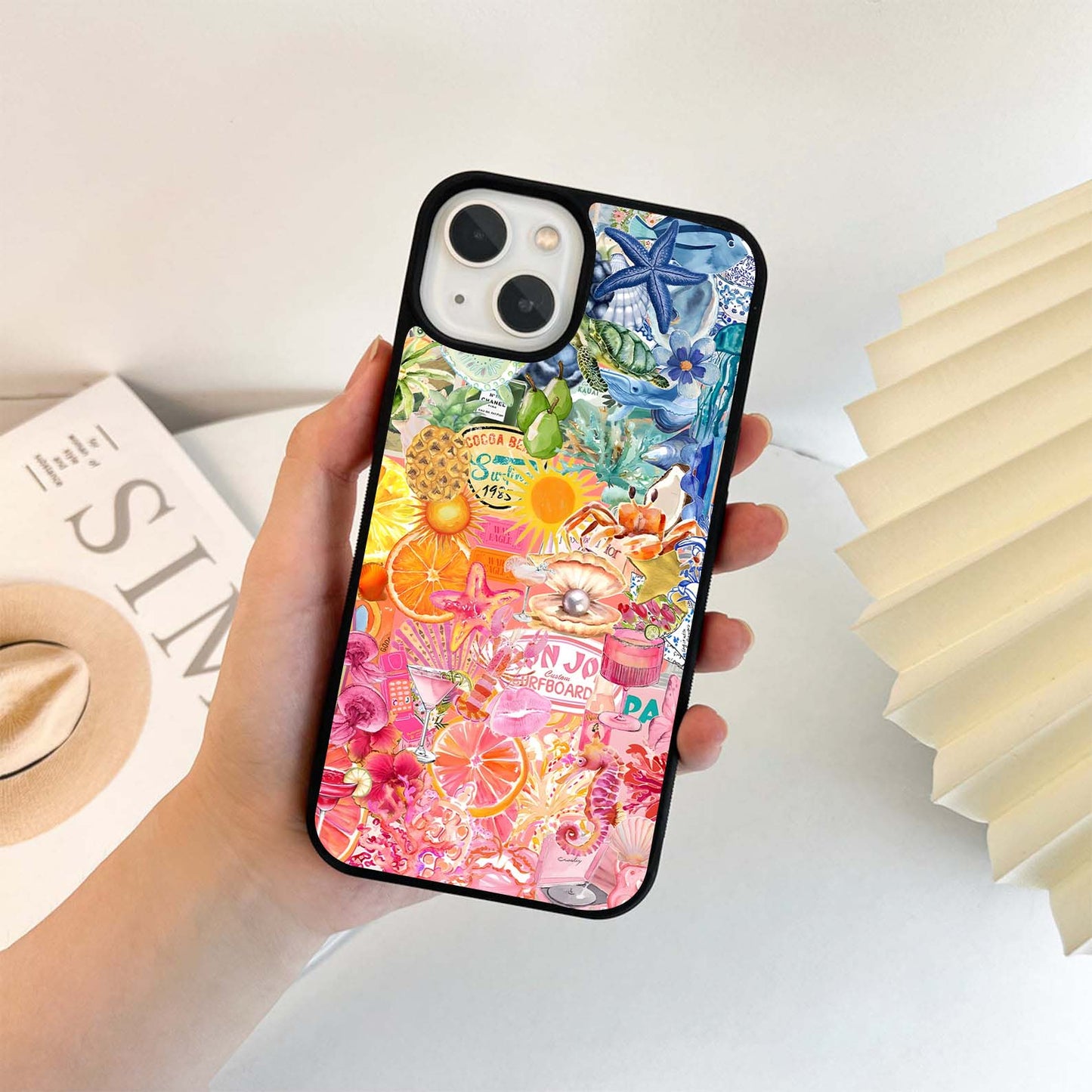 Watercolor floral pastel mix Glass Case