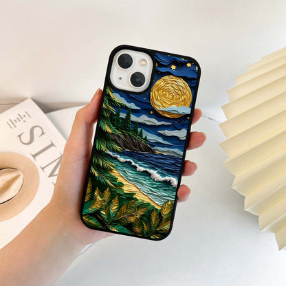 Moonlit Ocean Pines Glass Case