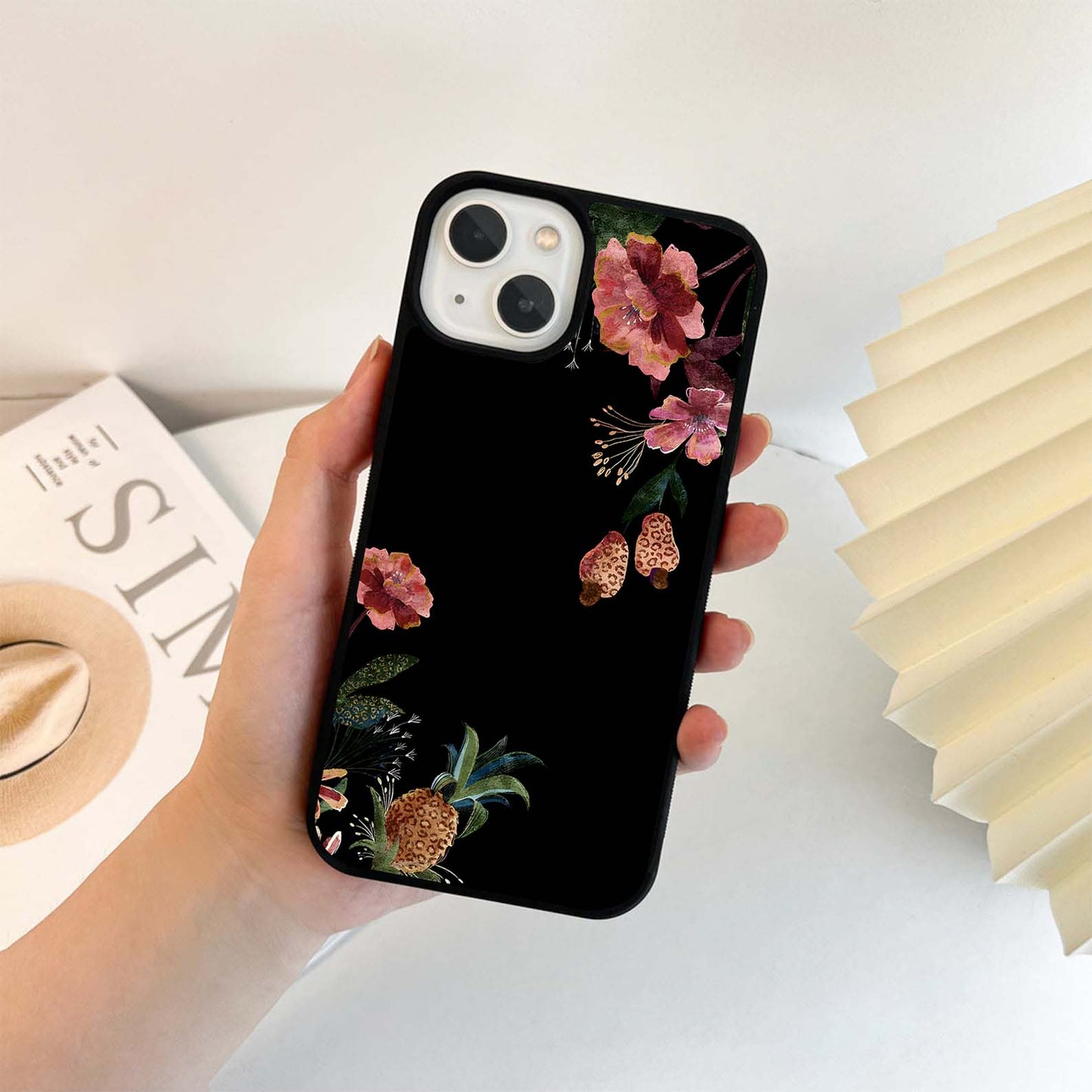 Jungle Cashew Bloom Glass Case