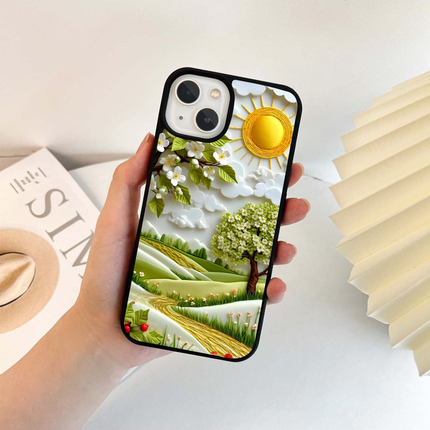 Spring Blossom Hills Glass Case