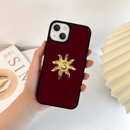 Golden Spiral Glow Glass Case