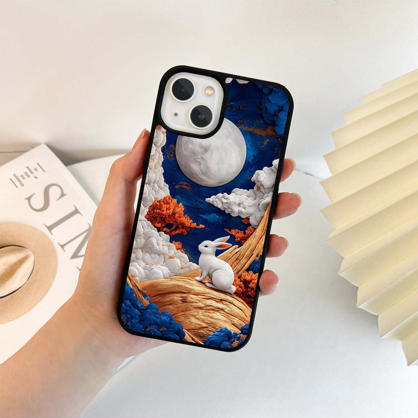 Crowned Spirit Rabbit Glass Case