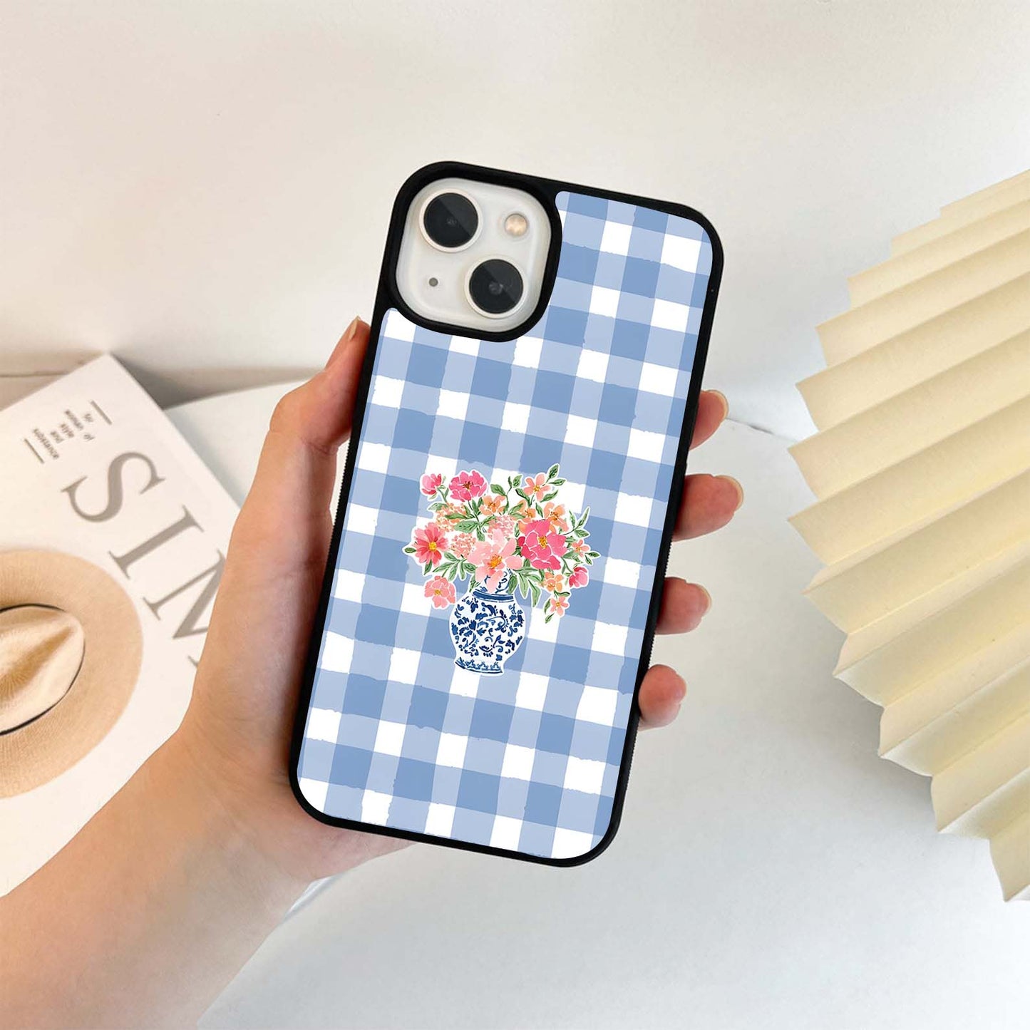 Baby Blue Pot Glass Case