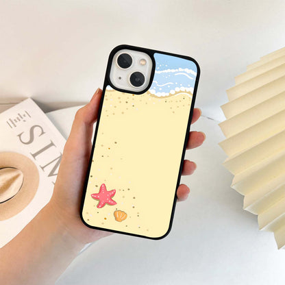 Alone Cute Starfish Glass Case