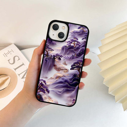 Purple Mystic Hills Glass Case