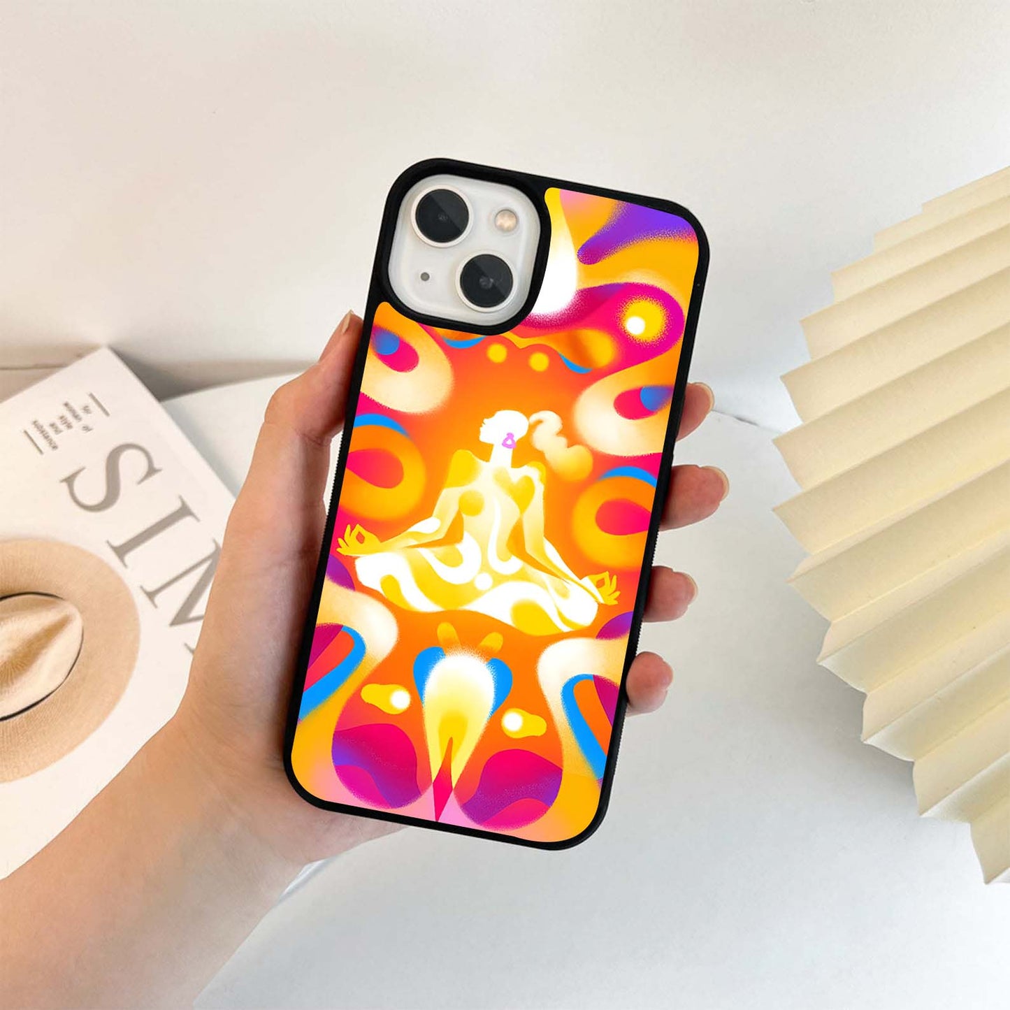 Vibrant Zen Pulse Glass Case