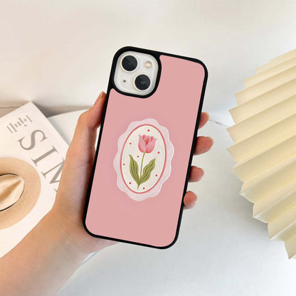 Vintage Tulip Charm Bloom Glass Case