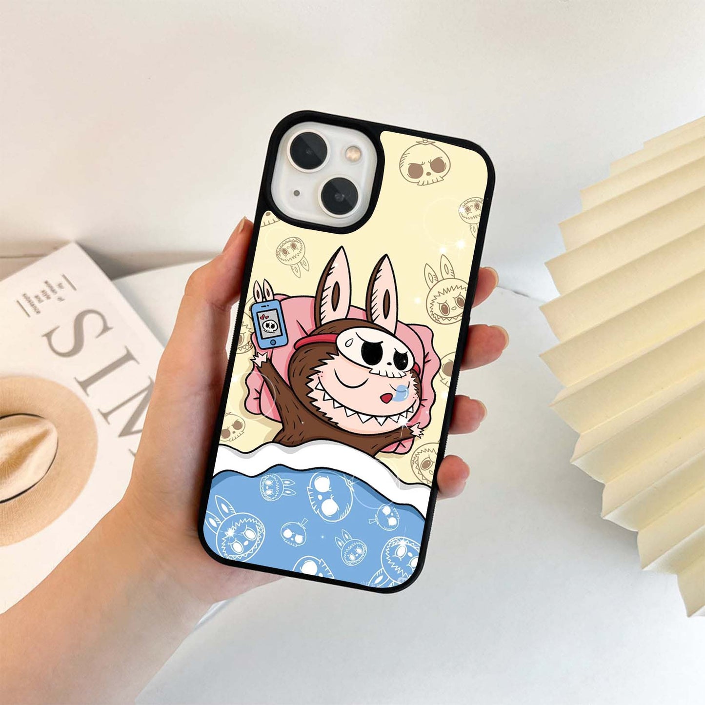 Sleeping Labubu Glass Case