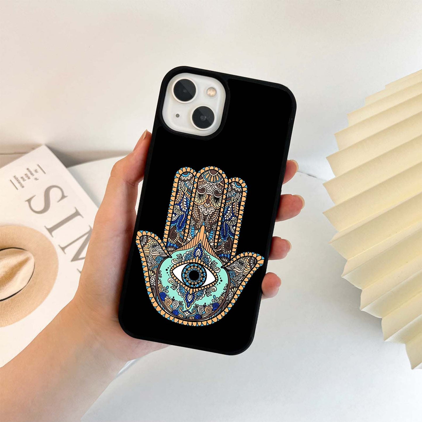 Mystic Hamsa Eye Glass Case