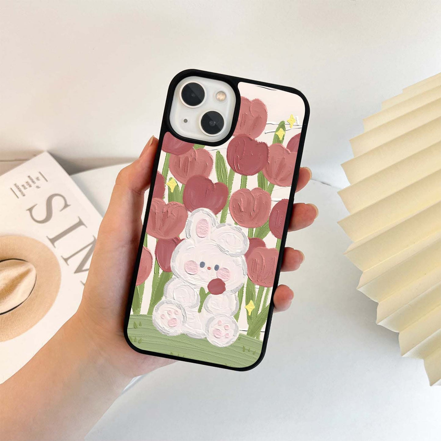 Tulip Garden Snuggle Glass Case