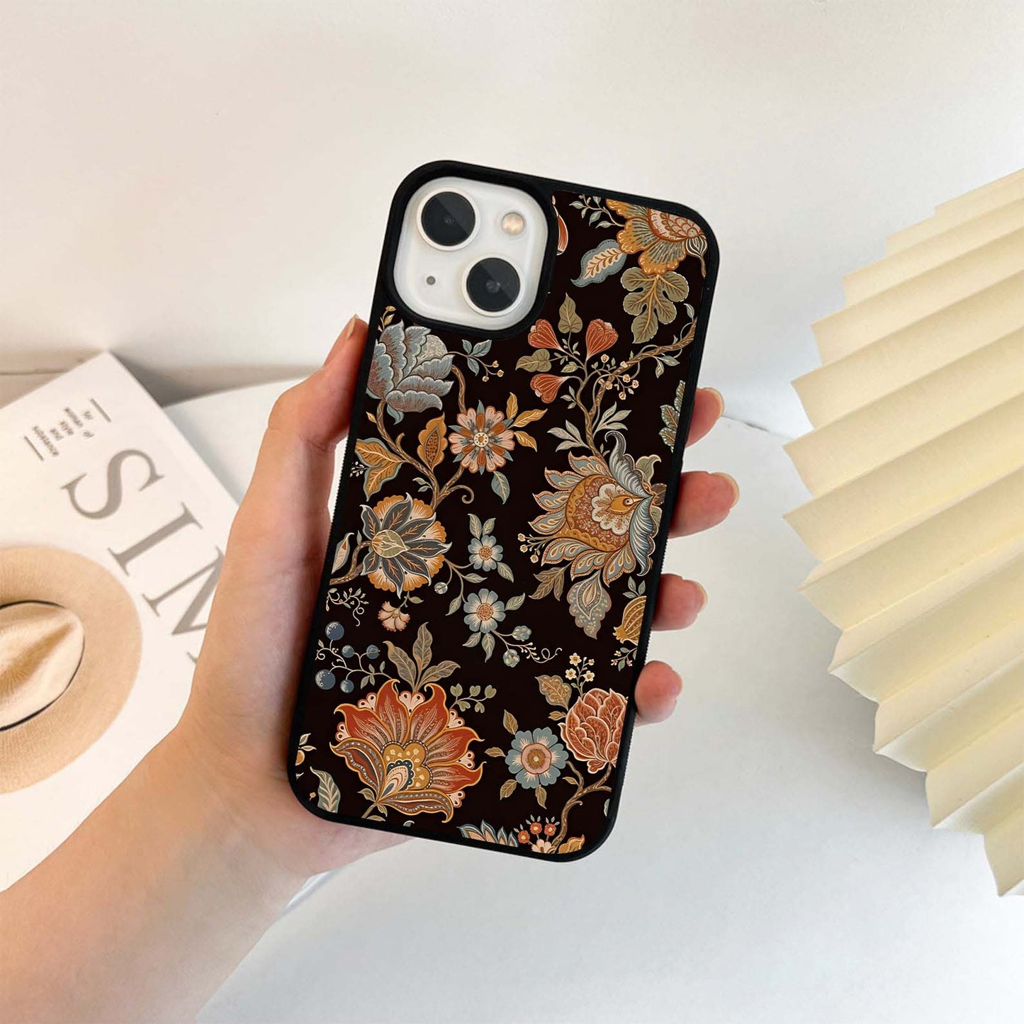 Vintage Floral Dream Glass Case