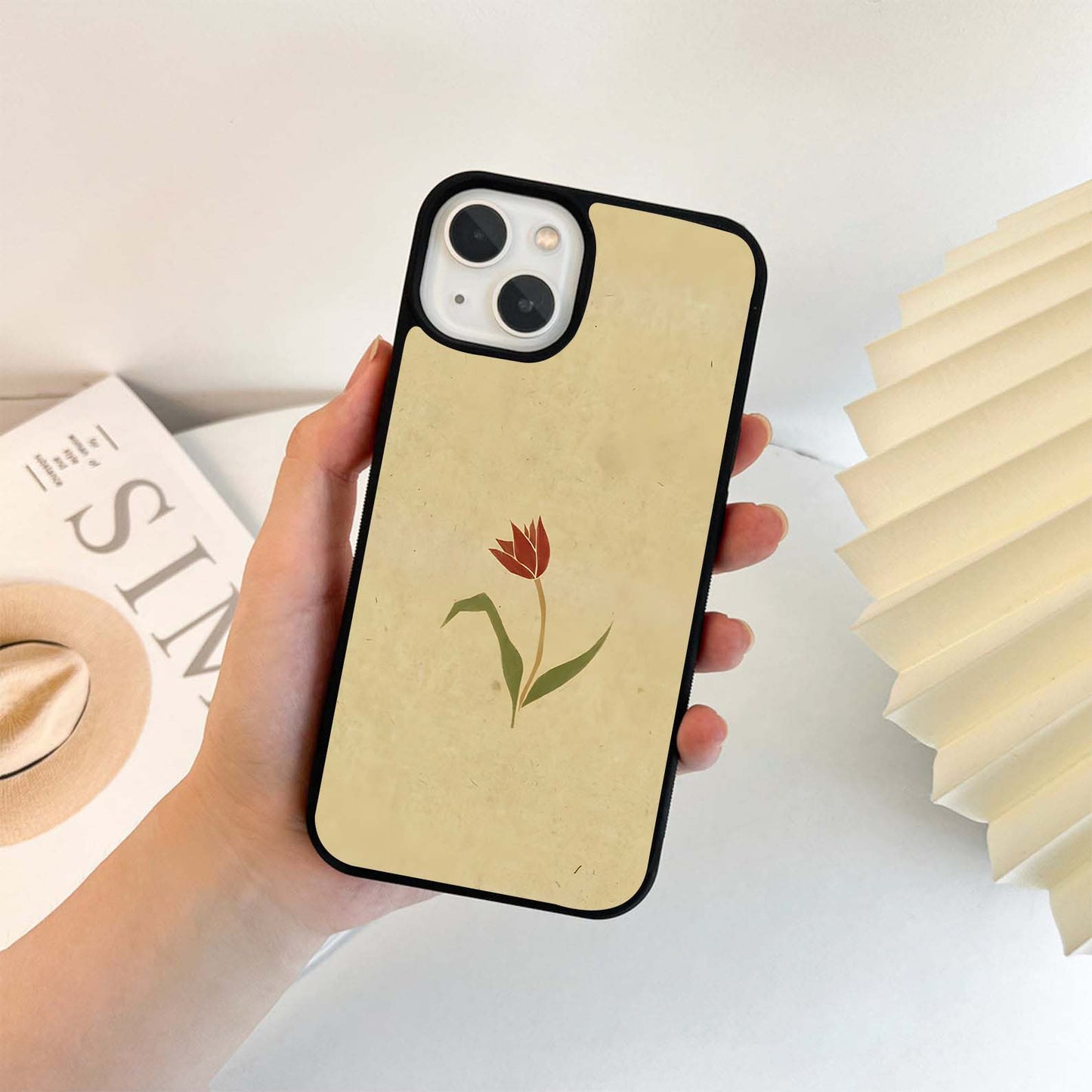 Minimal Vision Lotus Glass Case