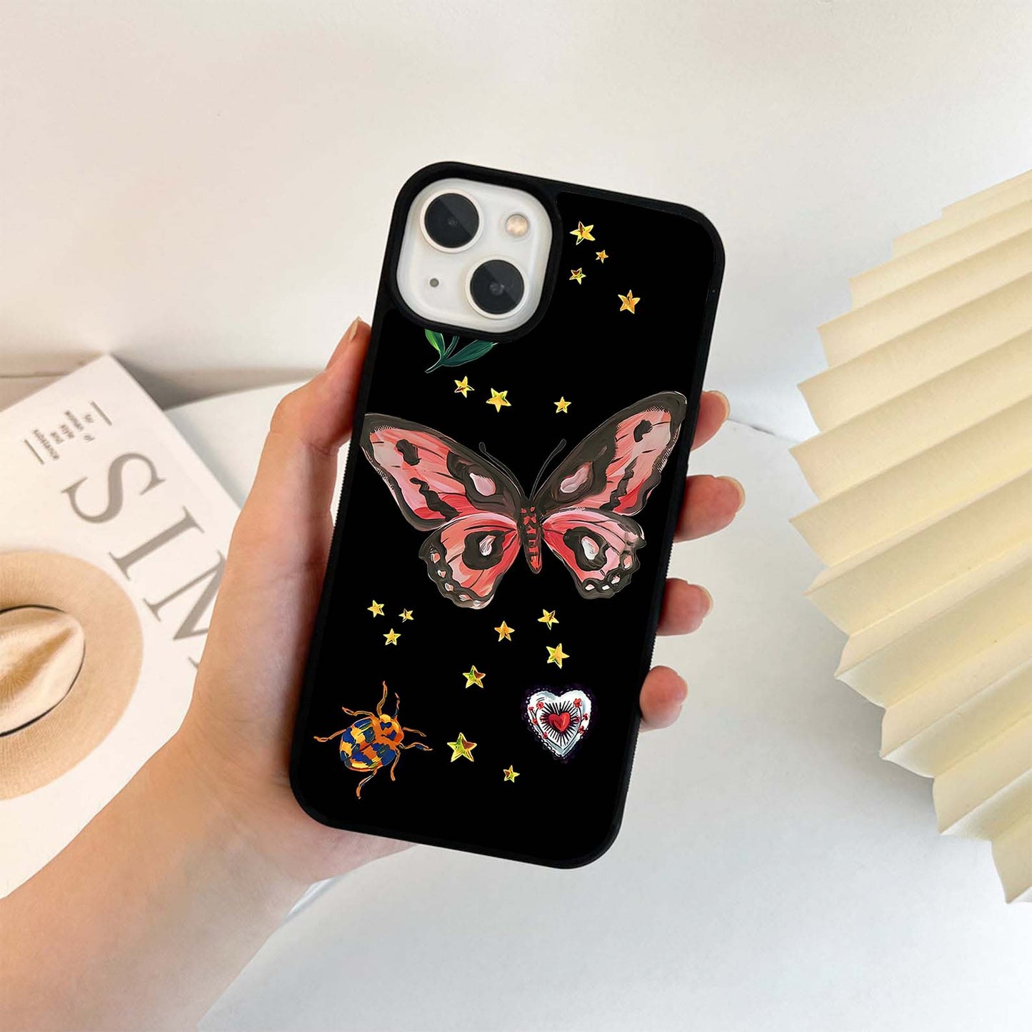 Miracle Butterfly Pattern Glass Case