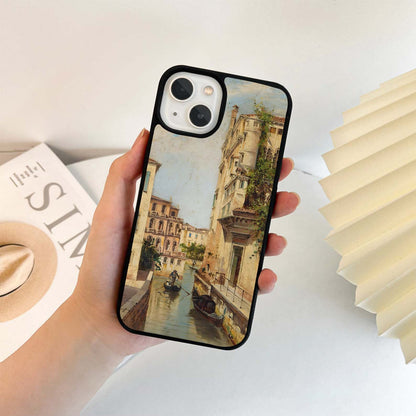 Venice Canal Scene Glass Case