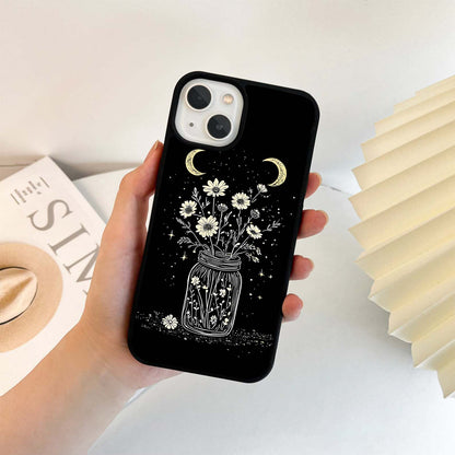 Night Jar Floral Illustration Glass Case