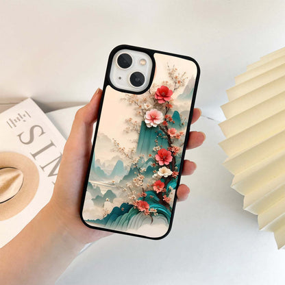 Painted Animate Scenery Glass Case