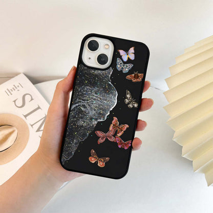 Butterflies floating Glass Case