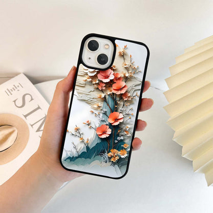 Paperic Hibiscus Scenery Glass Case