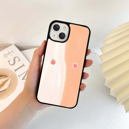 Peachy Fruit Bloom Glass Case