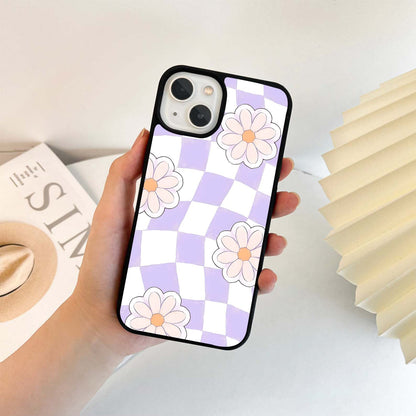 Checkered Petal Pop Glass Case