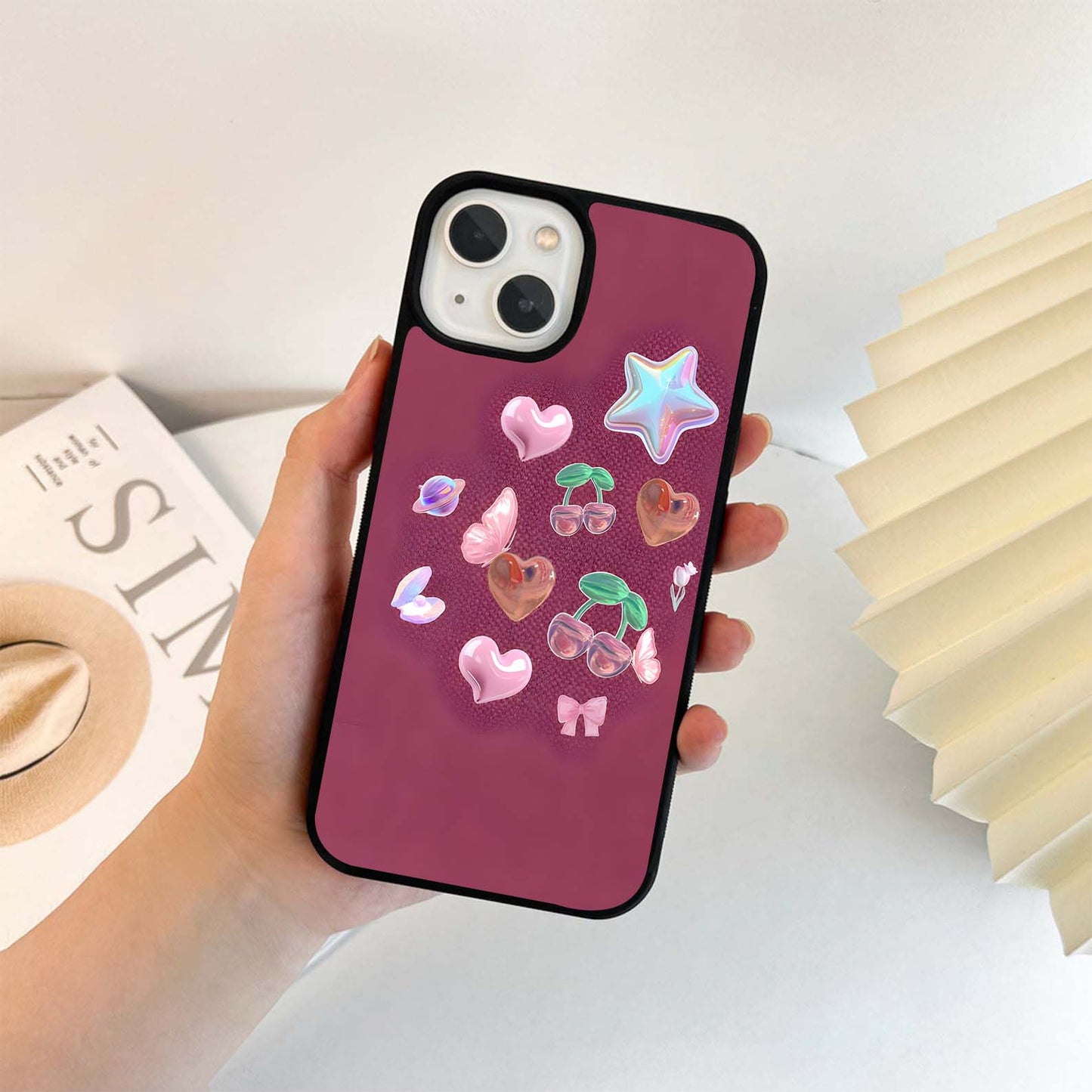 Patc Free Pink Aesthetic Glass Case