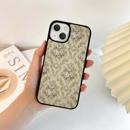 Vintage Floral bouquets Glass Case