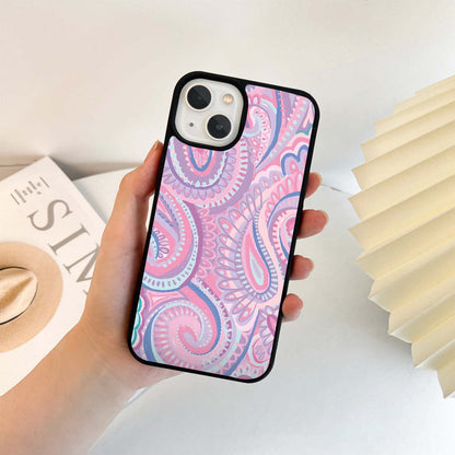 Paisley Candy Swirl Glass Case