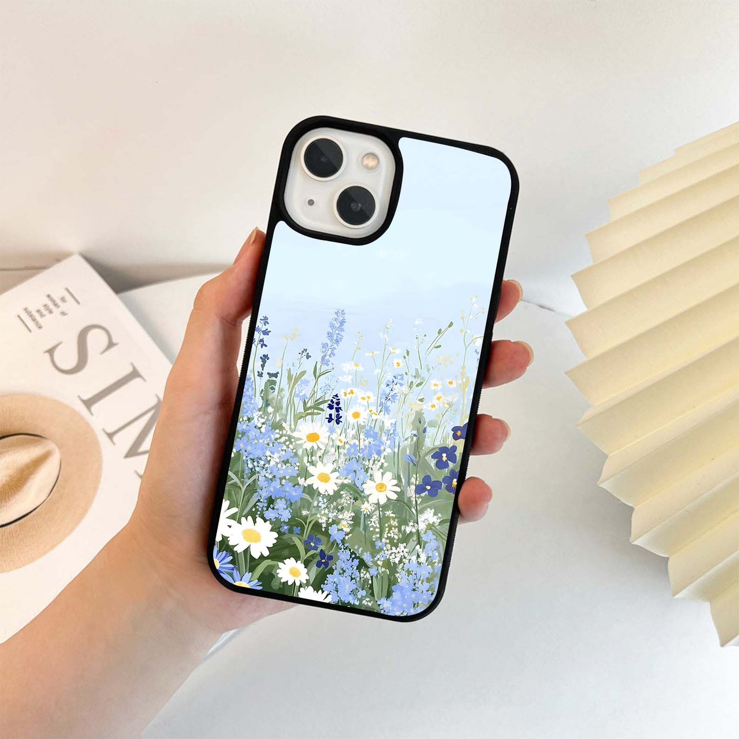 Misty Petal Flow Glass Case