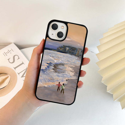 Sunset Shore Love Glass Case