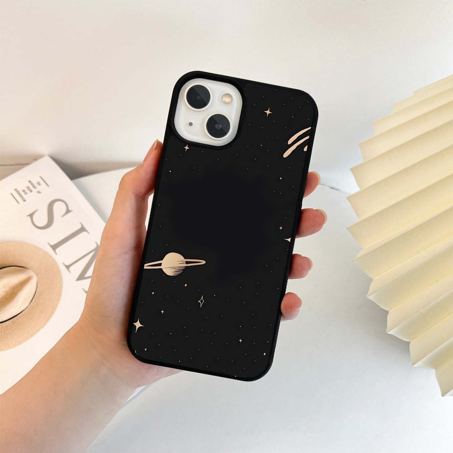 Planet Gold Orbit Glass Case